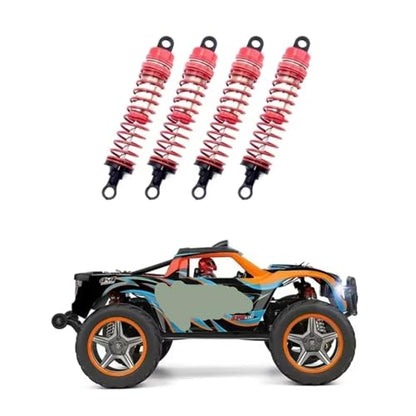 RC Car Shocks Absorber Compatible With Wltoys 104009 1972 1/10 Truck Off-Road For Racing For Buggy Shocks Aluminum Alloy Parts(4pcs) - size: 4pcs