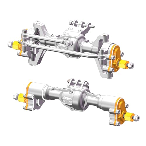 Aluminum +4mm Extended Front Rear Portal Axles Set Assembly for Redcat Ascent-18 1/18 Scale RC Crawler Upgrades