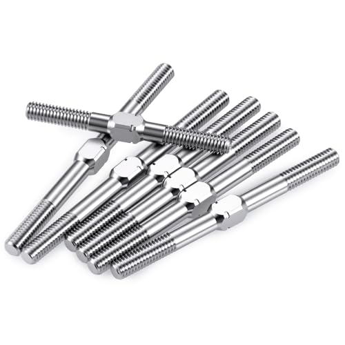 RCLIONS 1set/7pcs Titanium Alloy Turnbuckles Tie Rod Link Set for 1/10 LOSI 22S Sprint RC Car Upgrade Parts