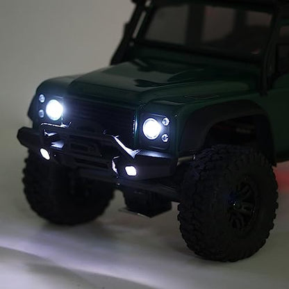 INJORA LED Lights Headlights & Taillights Kit for 1/18 TRX4M (White & Red)