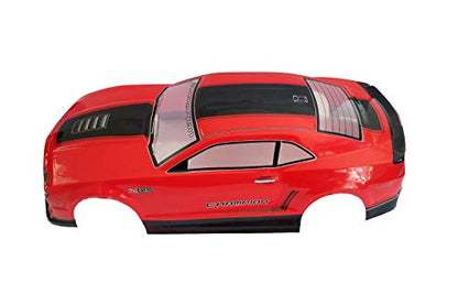 1/10 Scale RC Painted Precut Drift Racing Touring Onroad Car Body Shell Width 190mm with Wing Mirror Accessories (Cam Red) - style: Cam Red