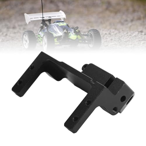SUNGOOYUE Servo on Axle Mount, Aluminum Alloy Portal Axle 4-Link Suspension 1/10 RC Crawler Car Upgrade Parts for SCX10 III AR45P Third Generation (Black) - color: Black