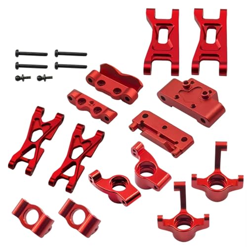 for Losi Micro B 2WD RTR LOS00007 1/24 Steering Knuckles C Hubs Suspension Arms Bulkhead Rc for Buggy Car Upgrades Accessories RC Steering Knuckles Cup(Red) - size: Red