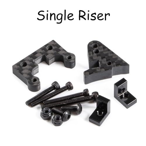 Carbon Fiber Rear Upper Link Riser UTB10 Anti Squat Mount for Axial Capra Portal Axle 1/10 RC Crawler LCG Chassis Comp Builds (Single Riser)