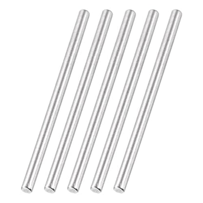 MECCANIXITY 60 Pack Dowel Pin Wheel, 1.5x17mm Steel Hex Wheel Hub Nut Pin Replacement for DIY RC Car Truck Boat Helicopter Model Part, Silver - size: 1.5x17mm