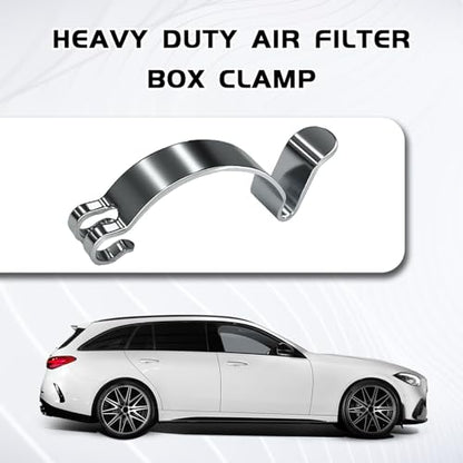 Car Air Filter Clips, Metal Air Filter Cleaner Housing Box Lid Spring Clamp, Silver Heavy Duty Airs Cleaner Cover Clip Clamps, Suitable for Most Car Accessories Replacement Parts (4PCS)