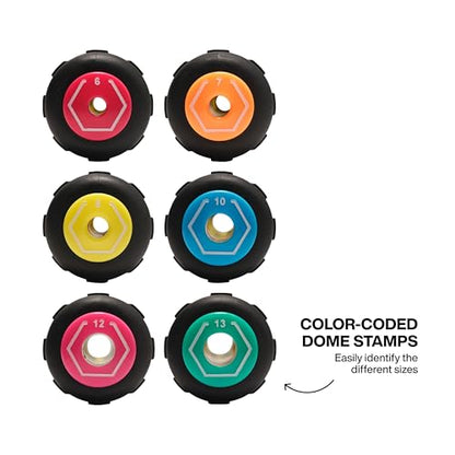 Klein Tools 65456M Metric Color-Coded Hollow-Shaft Nut Driver Set, 6-Piece, Heavy-Duty, Color-Coded Hex Sizes 6mm to 13mm, Cushion-Grip Handles, 6-Piece - size: 6-Piece Set
