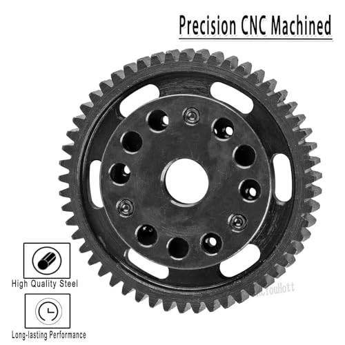 RCMYou RC 52T Slipper Clutch (0.8Mod) Transmission Gears Spur Gear Upgrades Part for 1/10 Slash 2wd VXL/Rustler 2wd VXL/Stampede 2wd VXL/Bandit 2wd VXL,Pink - color: Pink - (Upgrades)