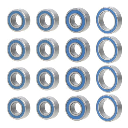 16Pcs Steel Rubber Sealed Ball Bearing Kit for Tamiya TT-02 Chassis RC On-Road Car Upgrade Accessories