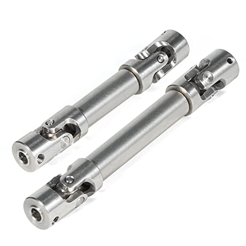 2pcs Universal Joint Driveshaft for 1/18 RC Rock Crawler Axial UTB18 Capra Unlimited Trail Buggy RC Steel Heavy Duty Drive Shaft