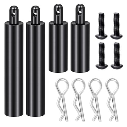 4pcs Aluminum Alloy Body Post Mounts for Tamiya Clod Buster 4×4×4 | 1/10 RC Car Upgrade Front Rear Shell Column