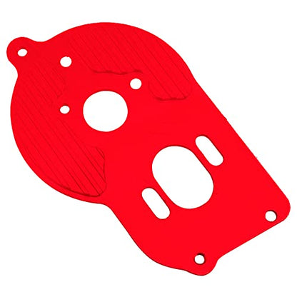 Metal Motor Mount Plate Fixed Bracket Compatible with Losi 1/18 Mini-T 2.0 2WD Stadium RC Truck Hop-Up Parts (Red) - color: Red