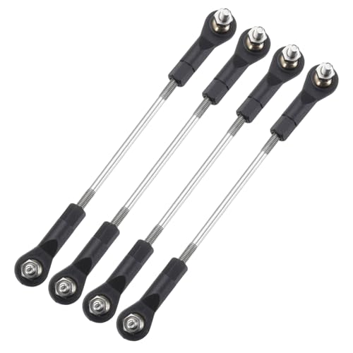 MECCANIXITY 4Pcs Adjustable Turnbuckles Camber Link, 89-99mm Turnbuckle Rod Steering Servo Linkage with M3 Ball Head Rod Ends for RC Car Replace Parts - size: 89-99mm