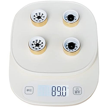 OGRC 1.0" Brass Aluminum Beadlock Wheels for TRX4M SCX24 Crawler (White) | 3.78mm Negative Offset, 22g Wheel Rim for TRX4M SCX24 AX24 1/18 1/24 RC Crawler - color: White