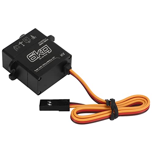 RC Servo, Digital Full Metal High Torque, Steering Servo 6KG for 1/24 Scale RC Cars Off-Road Racing and Hobbyist Projects