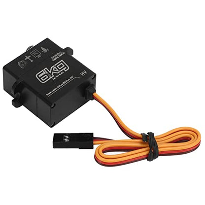 RC Servo, Digital Full Metal High Torque, Steering Servo 6KG for 1/24 Scale RC Cars Off-Road Racing and Hobbyist Projects