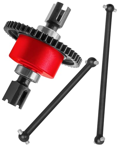 50T Center Diff&Center Drive Shaft Axles Upgrades Part for 1/8 Typhon 6S,Center Differential&Center Driveshaft Hop ups,Red - color: Red - Upgrades Part