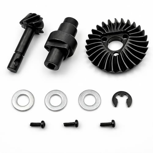 Overdrive Bevel Gear Set 27T/8T for 1/10 RC Crawlers, Differential Gear Compatible with Axial AR44 / AR45 & Capra Currie F9 Axles - size: 27/8T