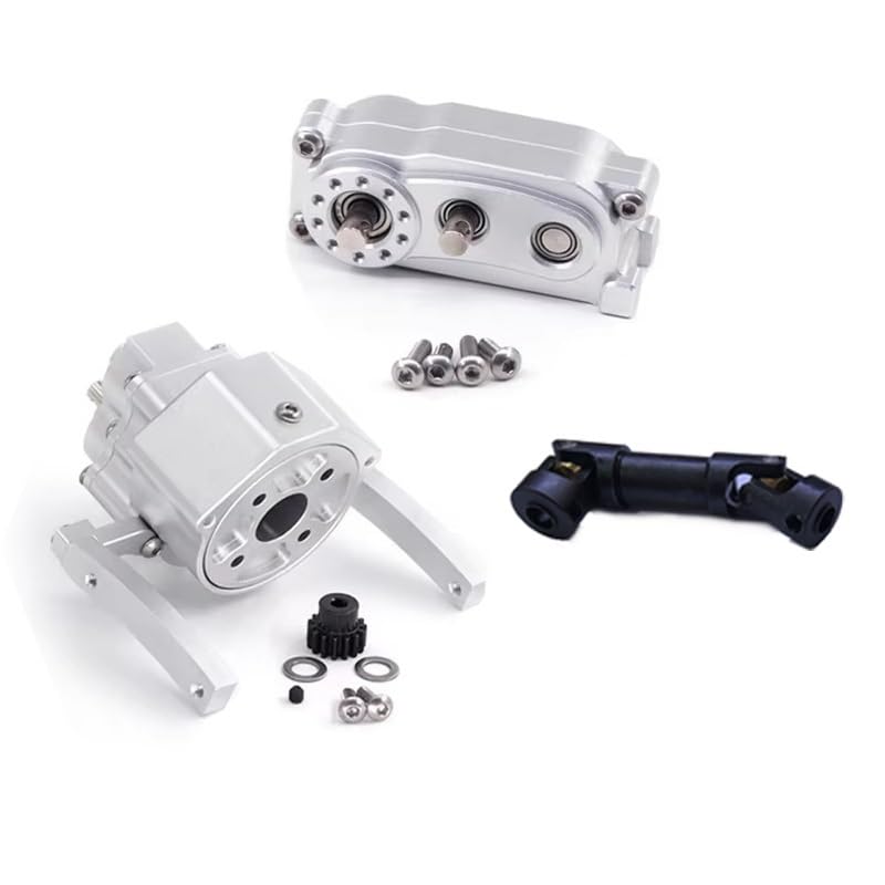 for RC Car Front Motor Transmission Prefixal Gearbox Transfer Case for 1/10 Crawler Axial SCX10 & II Upgrade Parts(UnShiftable GearboxC) - color: Unshiftable Gearboxc