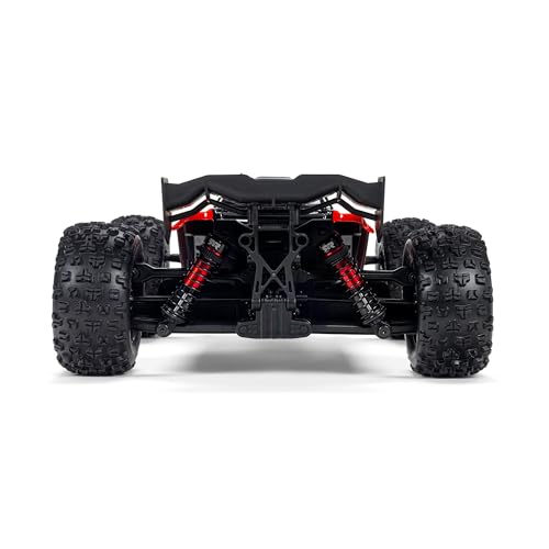 ARRMA 1/16 Mini Kraton 3S DSC 4X4 RTR Brushless RC Speed Truck, Black/Red | RC Car, Battery and Charger Not Included ARA2508T1