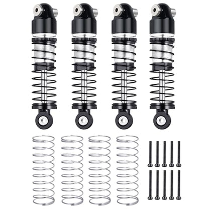 RCLIONS RC Car Shocks 38mm Oil Shock Absorber for AXIAL SCX24 1/24th | SCX-24 Deadbolt/JLU/Gladiator RC Crawler Car Upgrade Parts - size: 38mm
