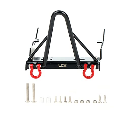 LCX Racing 1/10th RC Crawler Car CNC Machined Metal Front Bumper for Axial Capra Unlimited Trail Buggy UTB10, Upgrades Parts Accessories