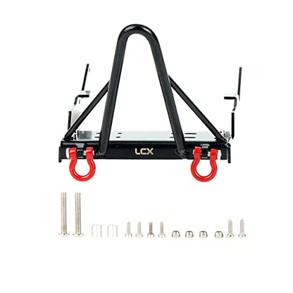 LCX Racing 1/10th RC Crawler Car CNC Machined Metal Front Bumper for Axial Capra Unlimited Trail Buggy UTB10, Upgrades Parts Accessories