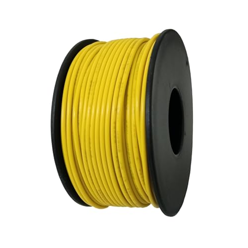 TUOFENG 22 AWG Solid Core Wire - Breadboard Jumper, Yellow 100ft - size: 22 AWG solid wire yellow 100ft