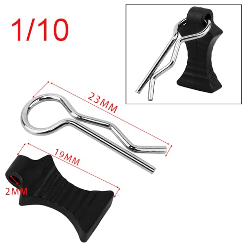 90pcs RC Body Clips with Pull Tabs Car Clips RC Clips for All 1/8 1/10 1/16 1/18 1/24 Scale Traxxas Redcat Axial Arrma HSP Redcat HPI Himoto Tamiya RC Car Truck Buggy Parts