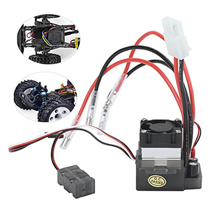 RC ESC, 360A Waterproof Dust Proof Brushed ESC with Heat Sink for RC Cars Boats Drones Off-Road Racing Hobbyists