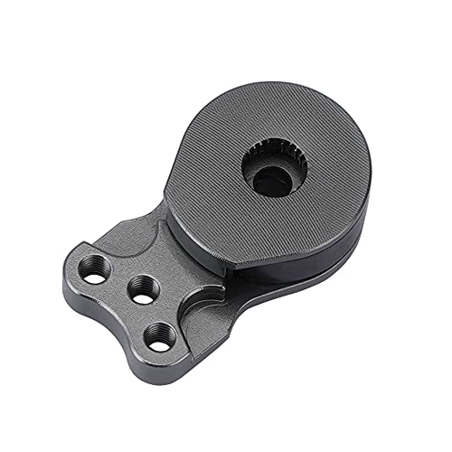 DJX Aluminum 25T Servo Saver 3 Holes Adjustable Hi-Torque Servo Horn for 1/8 1/10 Remote Control Car Boat (Titanium) - color: Titanium