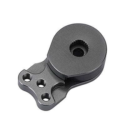 DJX Aluminum 25T Servo Saver 3 Holes Adjustable Hi-Torque Servo Horn for 1/8 1/10 Remote Control Car Boat (Titanium) - color: Titanium