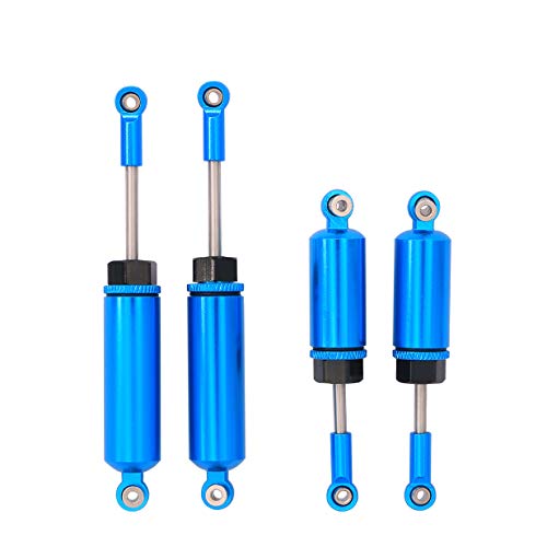 Metal Accessory Front and Rear Shock Absorber Damper Compatible with Wltoys 12428 12423 FY-03 1/12 RC Car RC Car Truck Buggy (Blue)