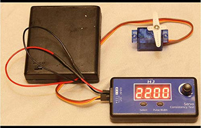 HJ Digital RC Servo Tester ESC Consistency Tester Speed Controller | for RC Helicopter Airplane Car Motor, Throttle Display