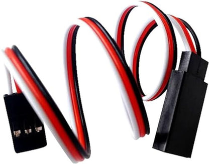 12Pieces Pieces 3-pin Servo Extension Cable Wire Cord Female to Male RC Servo Extension Cord Wire Connectors for Servo Extension Connection Control Board Remote Control Parts(6 Sizes)