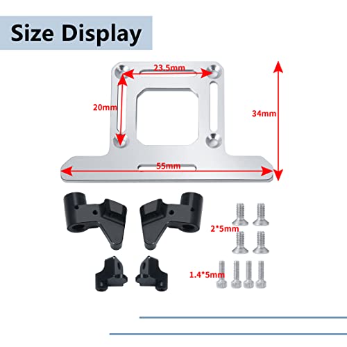 MORLORDY RC Aluminum Alloy ESC Mount Receiver Preposition Tray for 1/24 RC Crawler Car SCX24 Upgrades AXI00001 AXI90081 AXI00004 Accessories