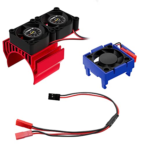 GLOBACT VXL-3S ESC Motor Cooling Fan for 1/10 Slash/Rustler/Stampede 4×4 - size: Red