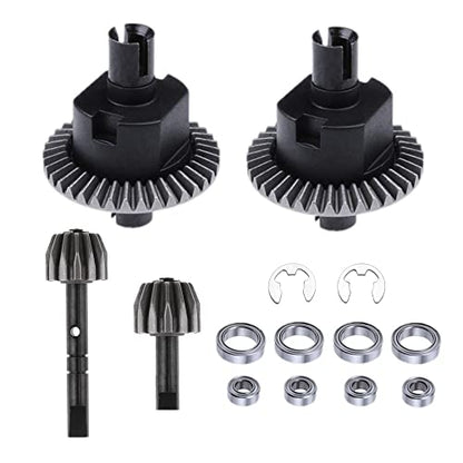Front & Rear Differential and Gear Kit for 94123 94107 94111 94118 94166 1/10 RC Car Upgrade Parts