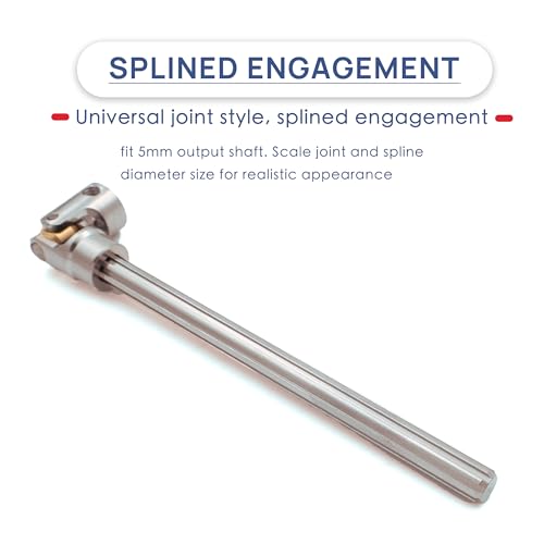 Steel Heavy-Duty Drive Shaft for 1/10 RC Car Crawler(135mm-205mm) | Stainless Steel Driveshaft for Axial SCX10 90046 AXI03007 TRX4 Redcat Gen8,Smooth Rotation - size: 135-205MM