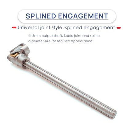 Steel Heavy-Duty Drive Shaft for 1/10 RC Car Crawler(135mm-205mm) | Stainless Steel Driveshaft for Axial SCX10 90046 AXI03007 TRX4 Redcat Gen8,Smooth Rotation - size: 135-205MM