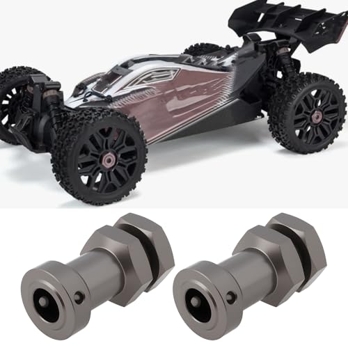4Pcs 17mm Hex Hub Adapter Wheel Extensions Kit Compatible with Arrma Mojave Typhon, 1:10 Scale Buggy Upgrade