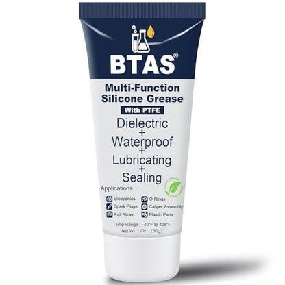 BTAS Dielectric Grease for Electrical Connectors Automotive Spark Plug Boot Battery Terminal Marine Dialectical Electronics Wiring Die Electric Contact Silicone Dialectric Grease 1 oz 1 Pcs - size: 1 oz / 1 Pcs