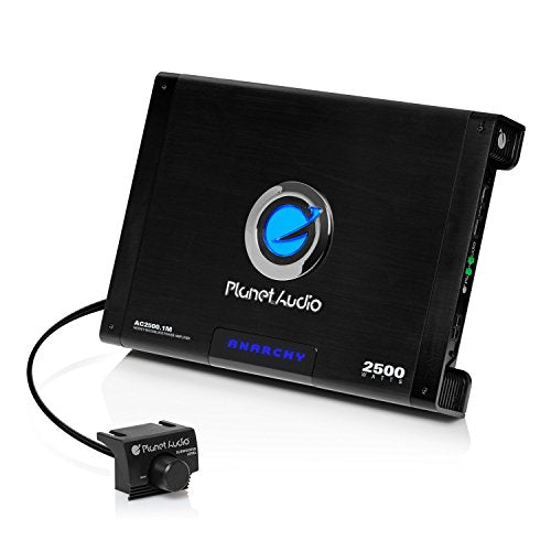 Planet Audio AC2500.1M Monoblock Car Amplifier, 2500 Watts, 2/4 Ohm Stable