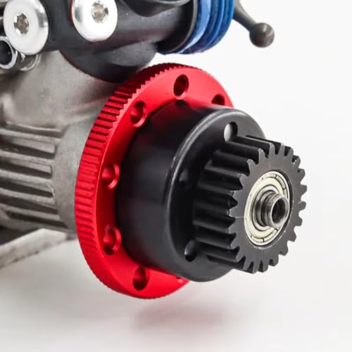 RC Spare Part Compatible with TRAXXAS for Nitro for Slash for Rustler RC Car Parts Accessories Metal Flywheel Clutch Bell Set 4142 4146 3281(Red) - size: Red