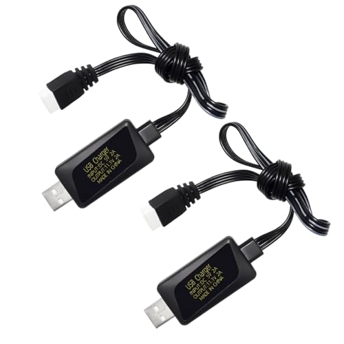 3S 11.1V 2A USB Fast Charging Cable for RC Cars, Drones, Car Models, RC Boats, Air Gun Toys Battery Charger with Overcharge Protection Overvoltage Protection LED Display