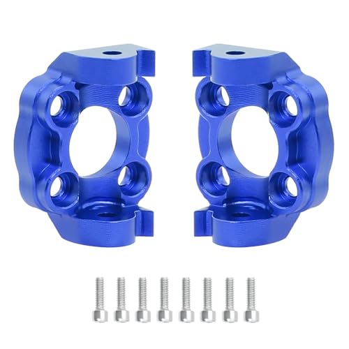 Rc Car Steering Cup for Losi for Mini for LMT 4X4 RTR-LOS01026 1/18 C Hub Front with Enlarged Bearing RC Brushed Monster Truck Car Parts(Blue,C Hub) - color: Blue, size: C Hub