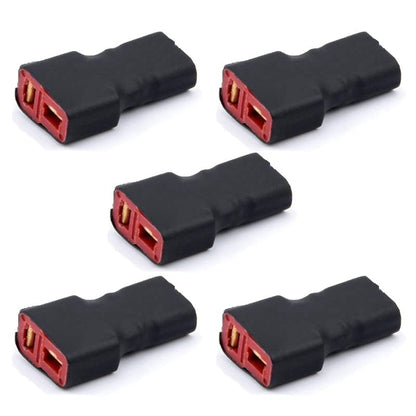 5pcs T-Plug Female Connector to XT30 Male Connector no Wire Adapter for RC Lipo NiMH Battery Charger - size: XT30 Male to T Plug Female
