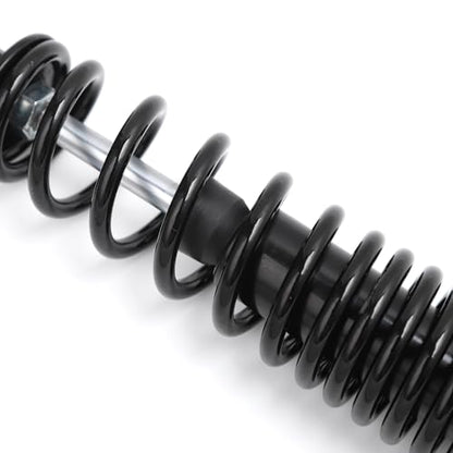 Minho Dual Rear Shock Absorbers with Adjustable Spring Preload in Heavy Iron Material Compatible with Chinese GY6 4-Stroke Engine Taotao ATV Go Kart,Black Color,310MM Length - size: 310mm
