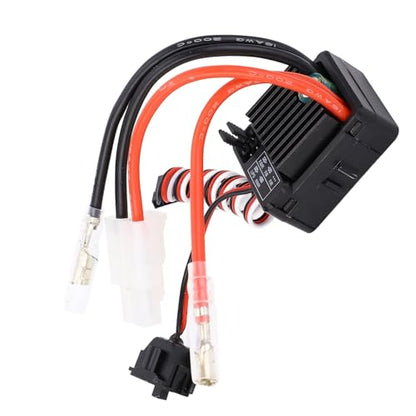 60A Brushed ESC Speed Controller, Water Proof Dust Proof Electronic Speed Controller for 1/10 RC Cars Boats