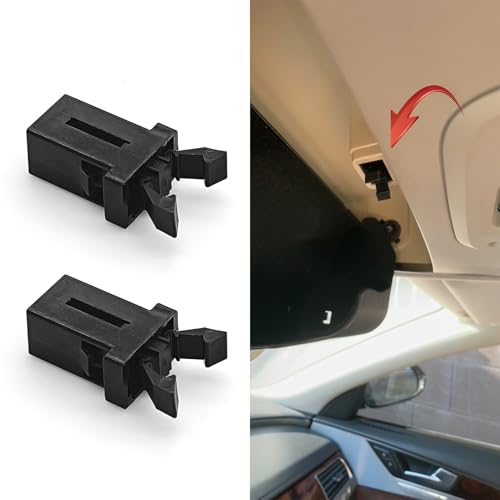 2PCS Sunglasses Glasses Holder Catch Latch, Car Sunglass Holder, Storage Box Lid Switch Overhead Console Roof Clip, Car Accessories Self Locking Switch Replacement for Most Car (2PCS) - color: 2PCS